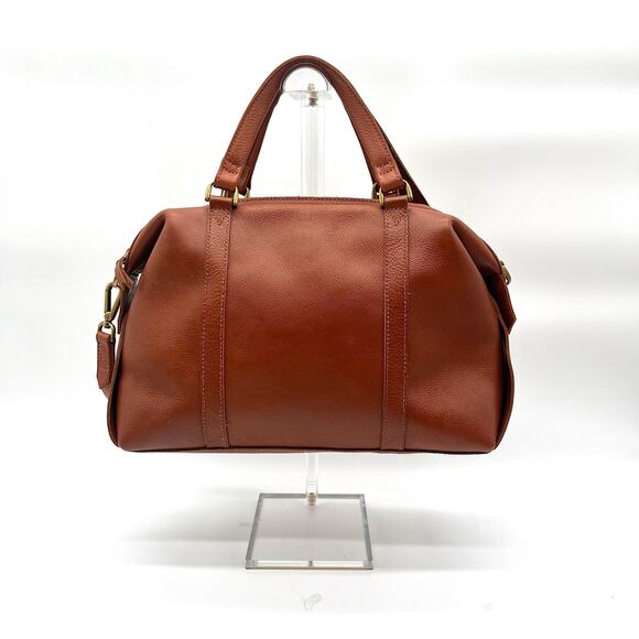 MADEWELL Leather Satchel, Brown - Picture 4 of 15